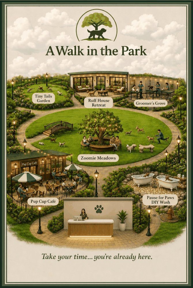 Illustrated map of A Walk in the Park